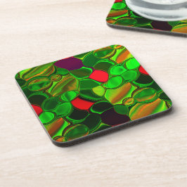 Dessous-de-verre Morceaux de couleurs, cercles et formes arrondies