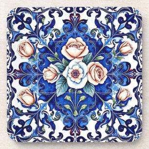 dessous de verre mosaïque rose royale