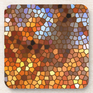 Dessous de verre mosaïques d'automne