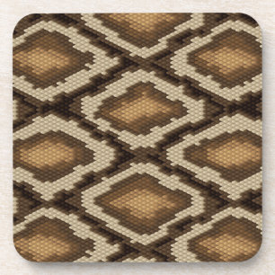 Dessous-de-verre Motif 2 de peau de serpent de python