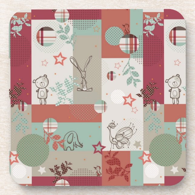 Dessous-de-verre Motif 2 d'édredon de bébé (Devant)