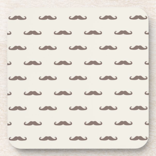Dessous-de-verre Motif 3 de hippie de moustache (Devant)