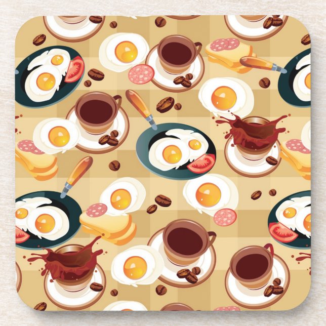 Dessous-de-verre Motif 3 de petit déjeuner (Devant)