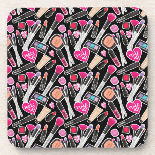 Dessous-de-verre Motif au néon de maquillage