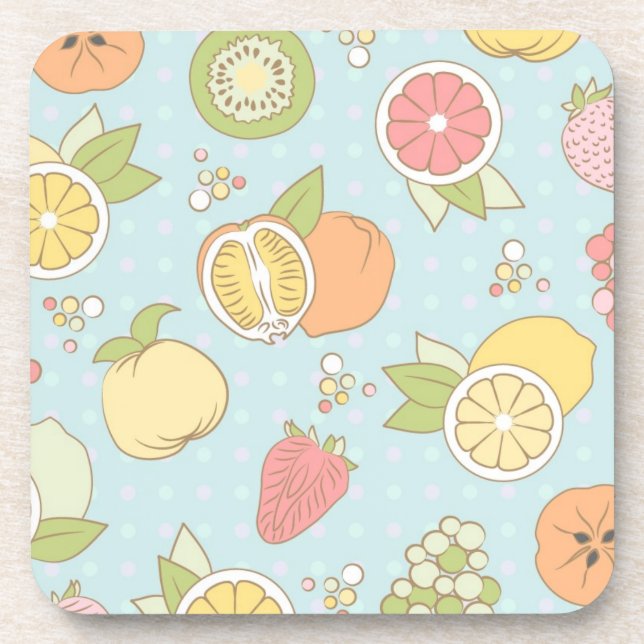 Dessous-de-verre Motif avec des fruits et des baies (Devant)
