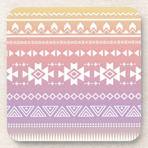 Dessous-de-verre Motif aztèque tribal d'ombre