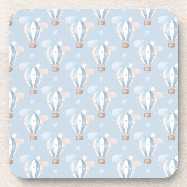 Dessous-de-verre Motif Ballons Bleus (Devant)