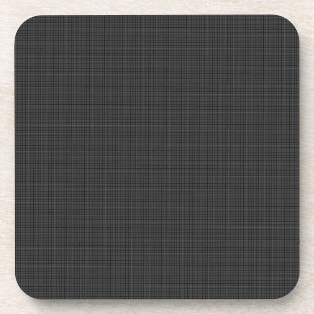 Dessous-de-verre Motif Carré noir dimensionnel (Devant)
