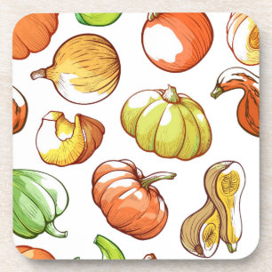 Dessous-de-verre motif citrouille