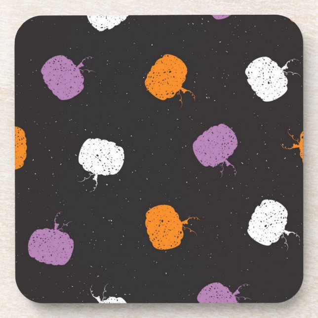 Dessous-de-verre motif citrouille (Devant)