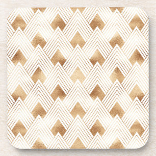 Dessous-de-verre Motif d'art déco d'or