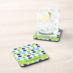 Dessous-de-verre Motif De Baleines, Beaux Baleines, Votre Nom