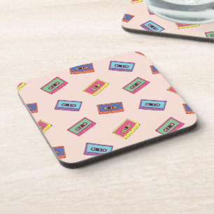 Dessous-de-verre Motif de bande audio Retro Neon