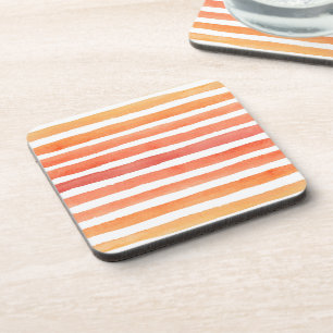 Dessous-de-verre Motif de bande d'aquarelle solaire