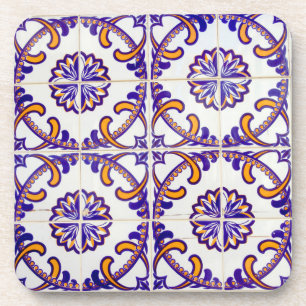 Dessous-de-verre Motif de carreaux en gros plan, Portugal