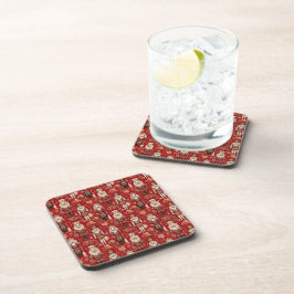 Dessous-de-verre Motif de casse-noisettes rouges Noël