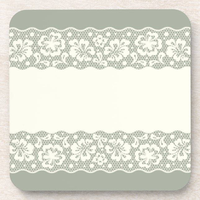 Dessous-de-verre Motif de dentelle, cru 5 de fleur (Devant)