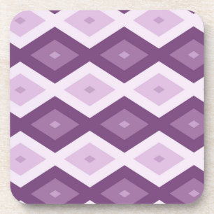 Dessous-de-verre Motif de diamant violet