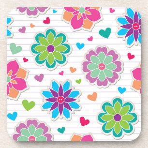 Dessous-de-verre Motif de fleurs