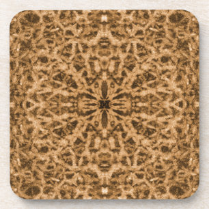 Dessous-de-verre motif de fourrure kaléidoscope Abstrait