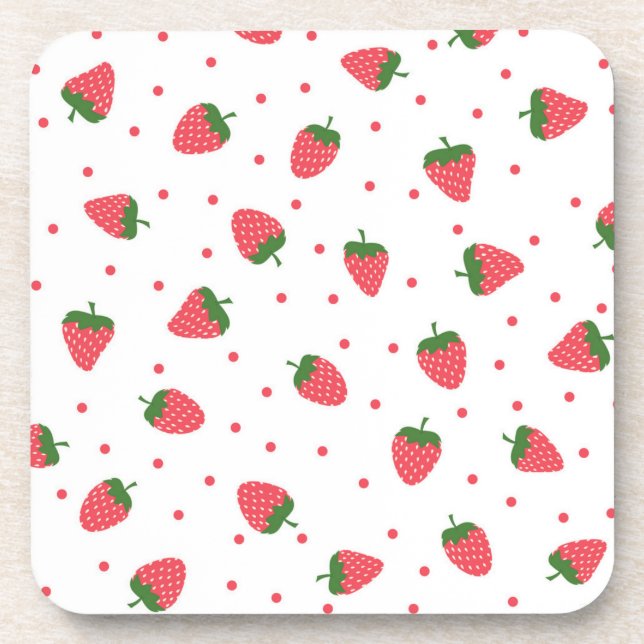 Dessous-de-verre Motif de fraises (Devant)