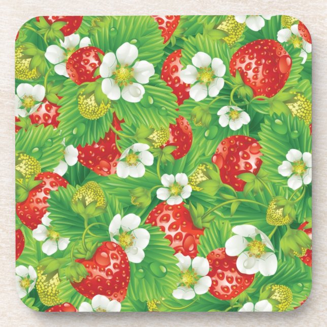 Dessous-de-verre Motif de fraises (Devant)