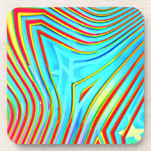 Dessous-de-verre Motif de gravure de couleur