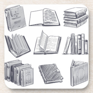 Dessous-de-verre Motif de livre