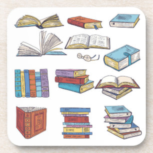 Dessous-de-verre Motif de livre