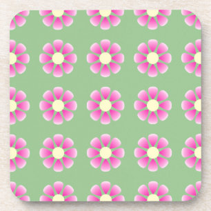 Dessous-de-verre Motif de marguerite rose