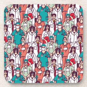 Dessous-de-verre Motif de médecin et de chirurgien