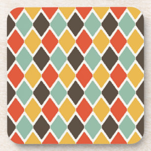 Dessous-de-verre motif de mode tribal ikat moderne