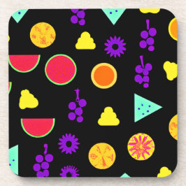 Dessous-de-verre Motif de Neon Paradise aux fruits tropicaux