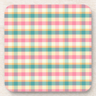 Dessous-de-verre Motif de pesage rose vif et Turquoise