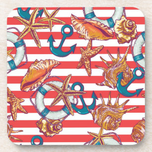 Dessous-de-verre Motif de plage branché
