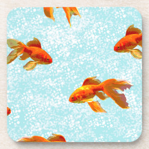 Dessous-de-verre motif de poisson d'or