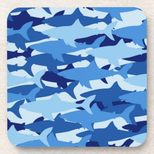 Dessous-de-verre Motif de requin bleu
