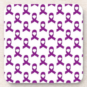 Dessous-de-verre Motif de ruban violet