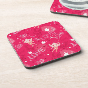 Dessous-de-verre Motif de Saint-Valentin avec le cupidon