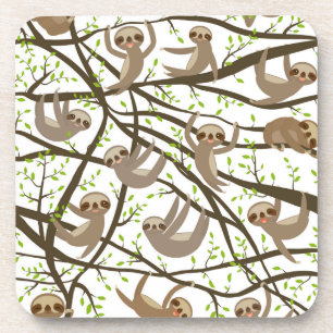 Dessous-de-verre Motif de sourire de paresse