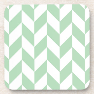 Dessous-de-verre Motif de squelette vert à la menthe