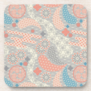 Dessous-de-verre Motif de style japonais. Illustration