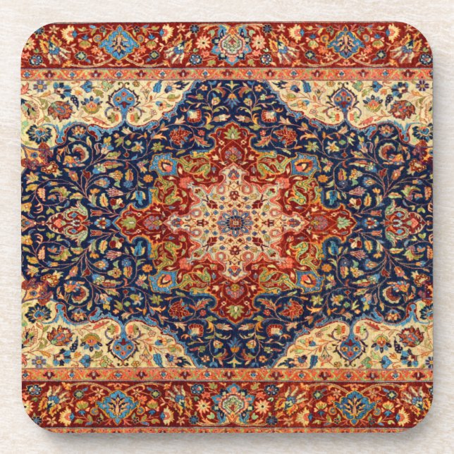 Dessous-de-verre Motif de tapis persan turc oriental (Devant)
