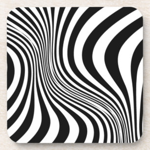 Dessous-de-verre Motif de texture d'impression de peau de zèbre