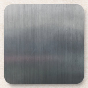 Dessous-de-verre Motif de texture métallique gris argenté