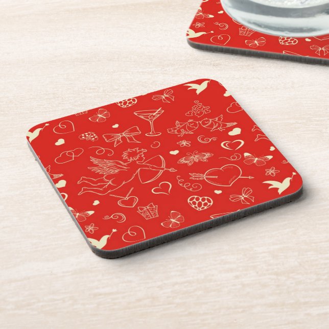 Dessous-de-verre Motif de Valentine (Côté gauche)