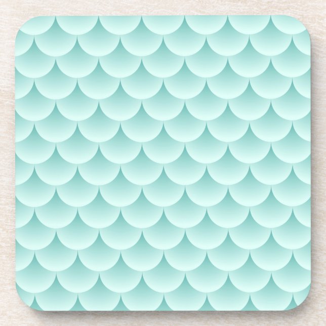 Dessous-de-verre Motif d'échelles de poissons (Devant)