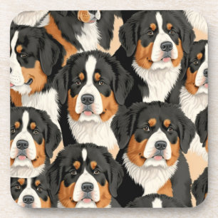 Dessous-de-verre Motif décoratif bernois de chien de montagne