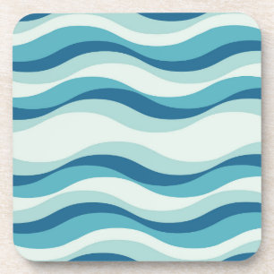 Dessous-de-verre Motif des nuances de bleu des vagues