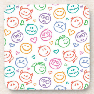 Dessous-de-verre motif des sourires